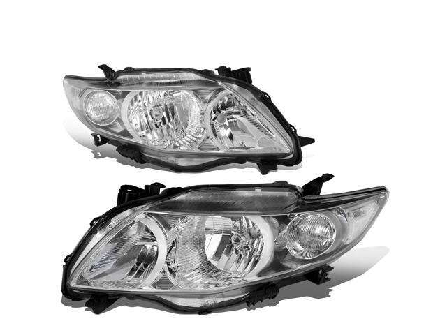 Driver & Passenger Side DNA Motoring HL-OH-8P-C10-3G-CH-CL1 Headlight Assembly 