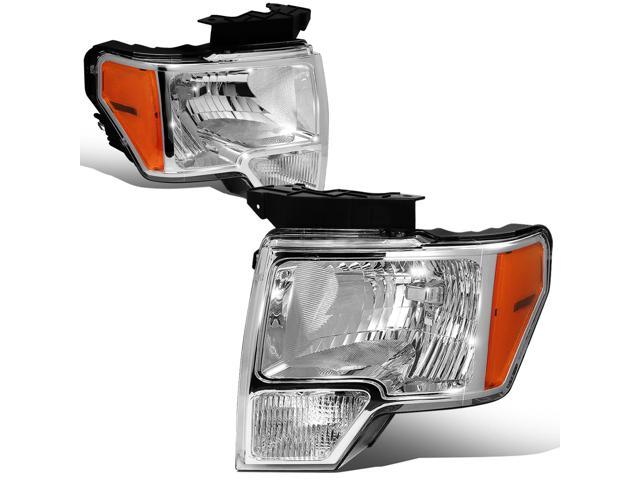 DNA Motoring HL-OH-F1509-CH-CL1 Chrome Housing Clear Corner Front Driving Headlight/Headlamps 