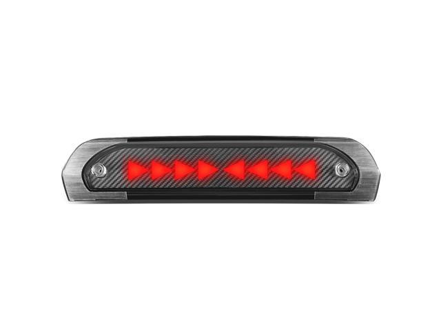 DNA Motoring 3BL-DRM02-3D-T4-LED-BK For 2002 to 2009 Dodge Ram 1500 2500 3500 Sequential LED Triangle Style Signal Tail Center 3rd Third Brake Light 03 04 05 06 07 08