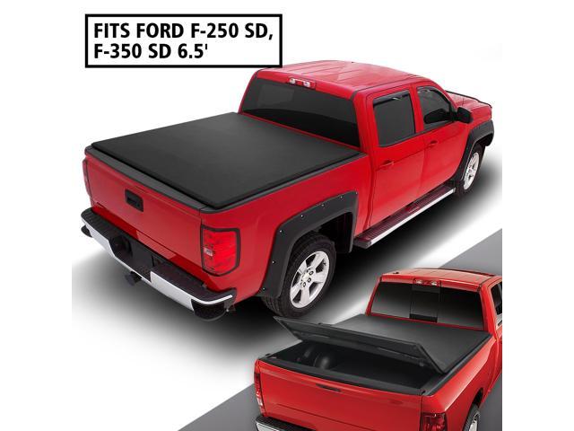 For 1999 To 2016 Ford F250 F350 Super Duty 6 5 Bed Tri Fold Adjustable Soft Top Trunk Tonneau Cover 00 01 02 03 04 05 06 07 08 09 10 11 12 13 14 15 Newegg Com