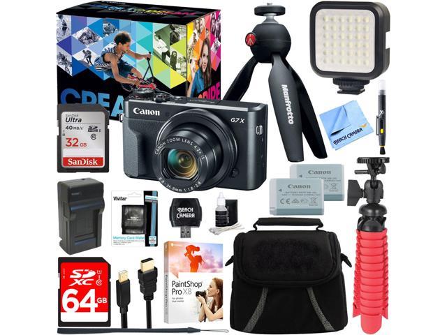 Canon Powershot G7 X Mark Ii Digital Camera Video Creator Kit 64gb Accessory Bundle Newegg Com