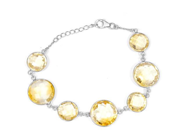 citrine silver bracelet