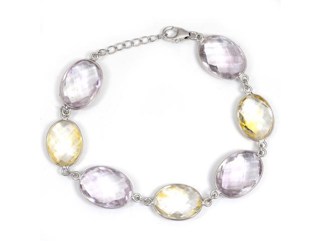 amethyst and citrine bracelet