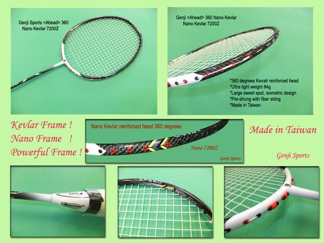 Tournament Player's Badminton Racket Package GENJI AT-600 MORE Nnao 7200Z 
