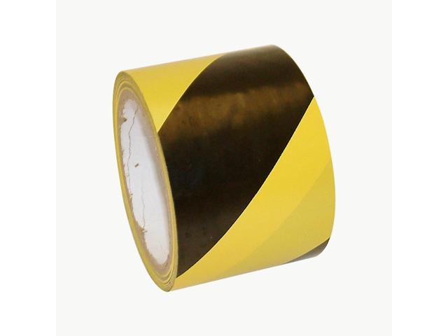 Jvcc Hz 8 Hazard Warning Tape 3 In X 18 Yds Black With Yellow