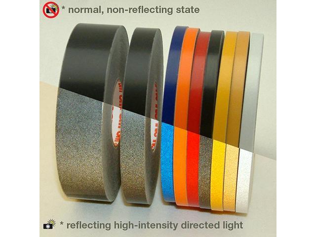 1" x 50 ft White Reflective Pinstriping Safety Tape 