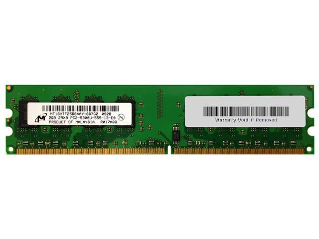 2GB Micron DDR2 800MHz/PC6400 ECC MT18HTF25672AY-800E1