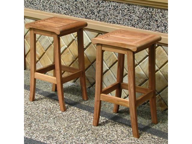 Wholesaleteak Outdoor Patio Grade A Teak Wood Giva Bar Stool Chair Nebrbls Newegg Com