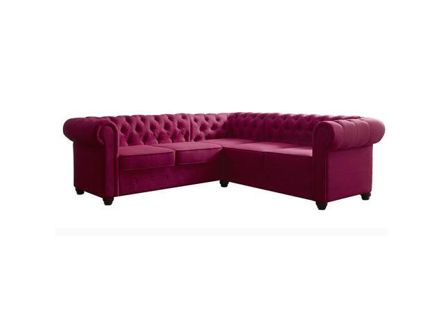 Garcia Sectional Sofas Burgundy Newegg