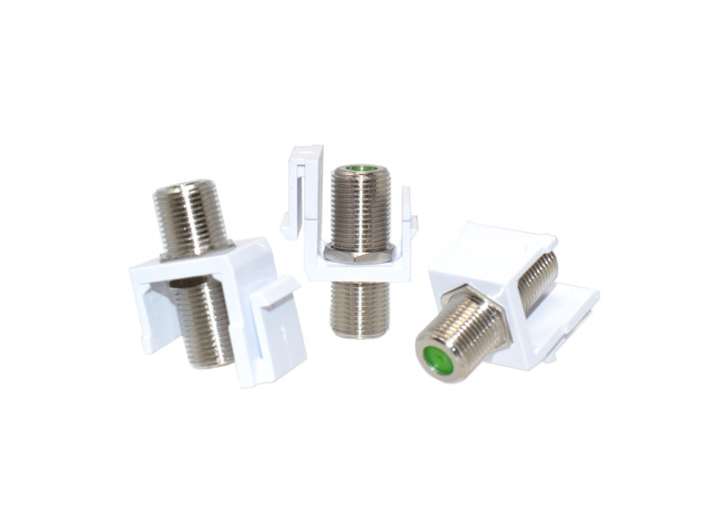 Snap-In F-Type Insert Keystone Connector Module Coax Cable Wall