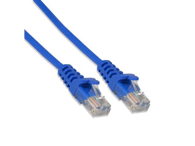 25 Pack Logico Cat5e Blue Ethernet Network Patch Cable RJ45 LAN Wire 15 ft