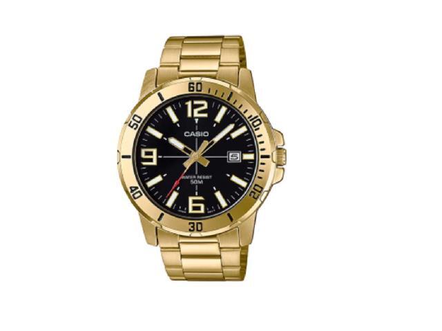 casio men's gold watch