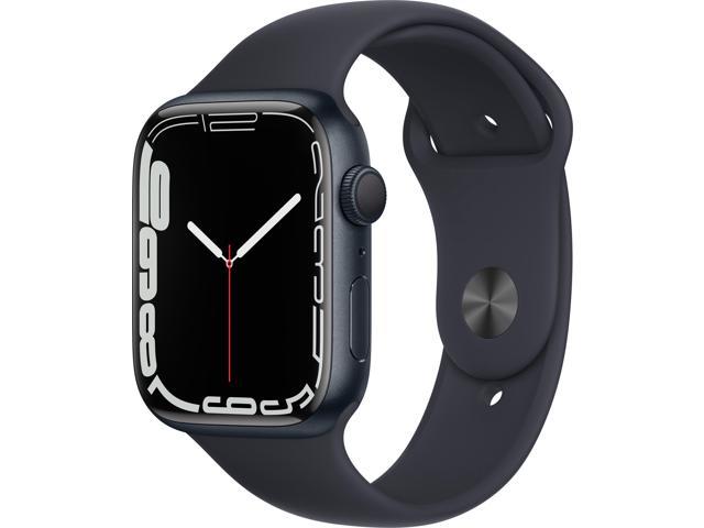 Apple Watch Series 7 GPS, 45mm Midnight Aluminum Case with...