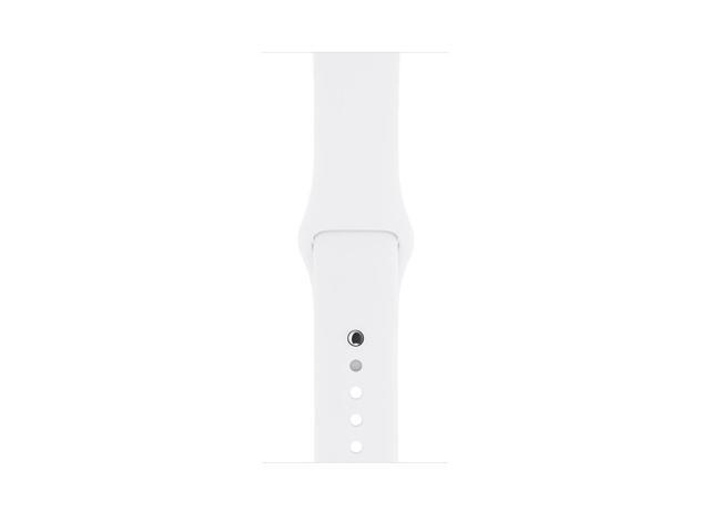 apple watch series 1 38mm silver aluminum case with white sport band