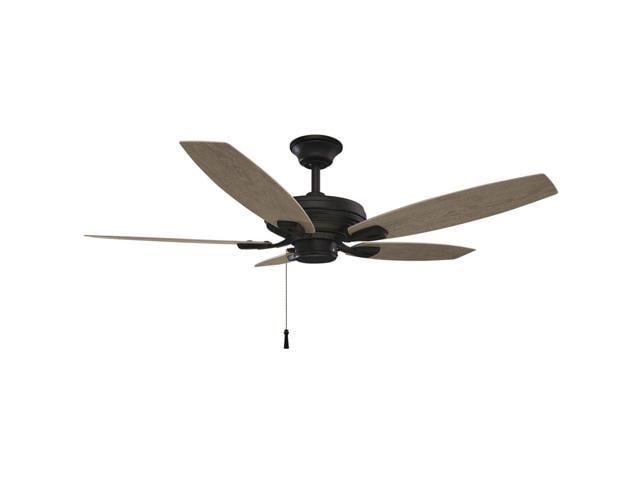 Refurbished Hampton Bay 51718 North Pond 52 Indoor Outdoor Matte Black Ceiling Fan Newegg Com