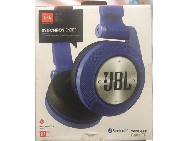 JBL Synchros E40BT Bluetooth Headphones (Blue) Headphones & Accessories - Newegg.com