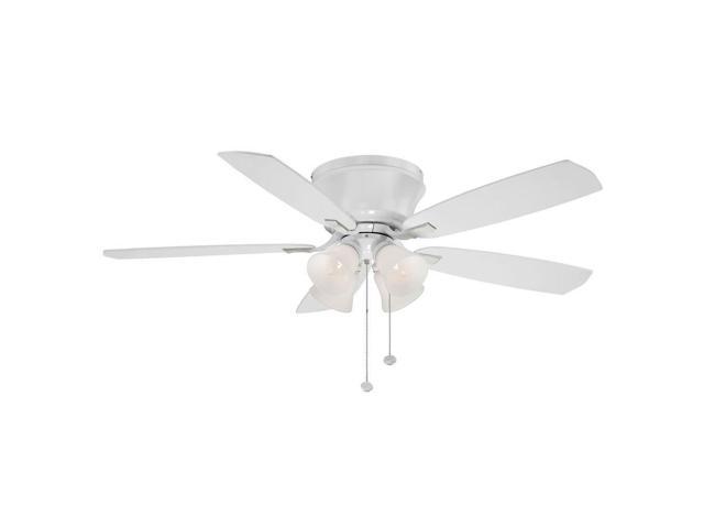 Refurbished Hampton Bay 14415 Hollandale 52 In White Ceiling Fan