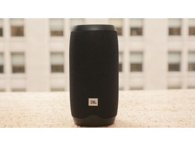 JBL Link 10 Smart Voice-Activated Portable Wireless Bluetooth Speaker with  Google Assistant, IPX7 Waterproof, Black