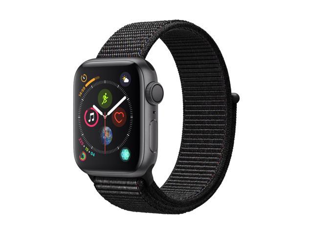 Apple Watch Series 4 (GPS Only, 44mm, Space Gray Aluminum, Black