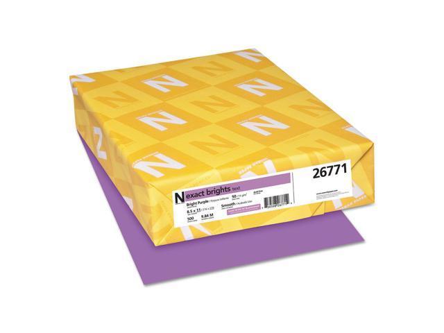 Exact Brights Paper, 8 1/2 X 11, Bright Purple, 20lb, 500 Sheets