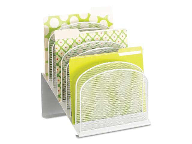 Safco Mesh Desk Organizer Eight Sections Steel 11 1 4 X 10 7 8 Safco Mesh Desk Organizer Eight