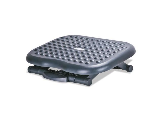 Safco 2120bl Restase Adjustable Footrest Black With Silver Accents