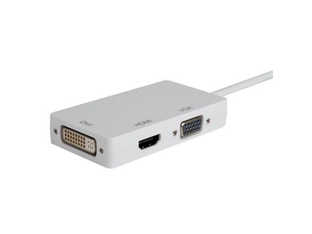 axGear Mini Displayport Thunderbolt to DVI / HDMI / VGA Female Combo ...