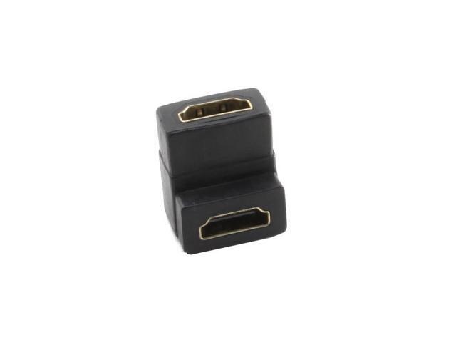 1pc 19pin HDMI Male to Female M//F Right Angle 90D Adapter Converter Gold Plated