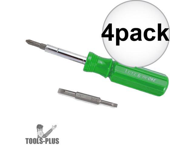 Lutz 6-IN-1G Green Screwdriver 12-Pack Lutz File and Tool