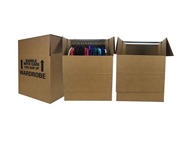 Photo 1 of UBOXES Wardrobe Moving Boxes - Shorty Space Savers - (6 PK) 20x20x34" w/ Bars
***MISSING BARS***USED***