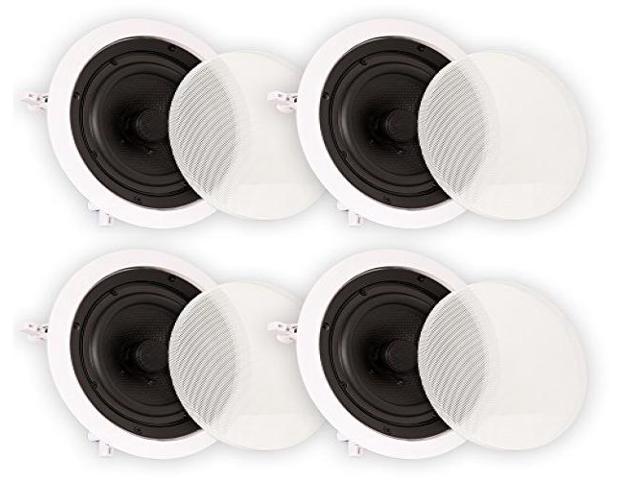 Theater Solutions TS65C In Ceiling 6.5" Speakers Surround Sound Home Theater 2 Pair Pack