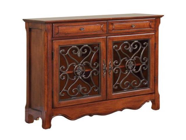 Powell Furniture "Light Cherry" 2-Door, 2-Drawer Scroll ...