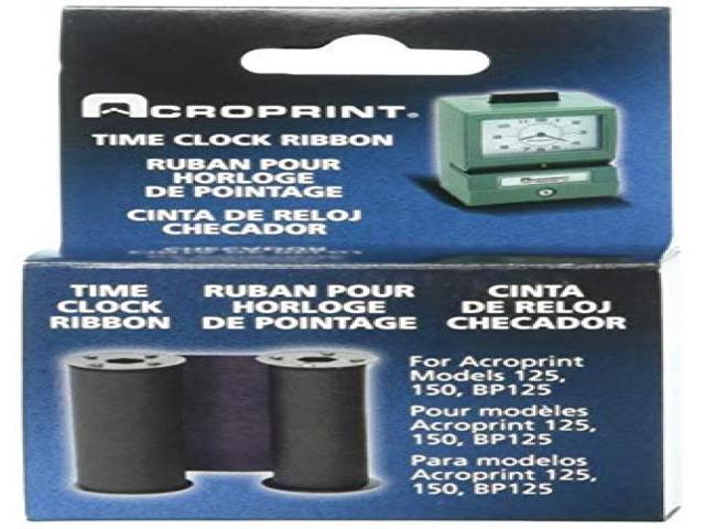 Acroprint 20-0106-002 Standard 125/150 Blue Ribbon Blue Time Clock Ribbon For Use With Model 125 and Model 150 Acroprint Time Clocks 
