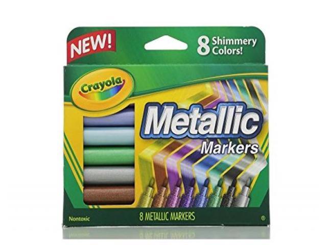 Pack of 2 Crayola Metallic Markers 8 ea 