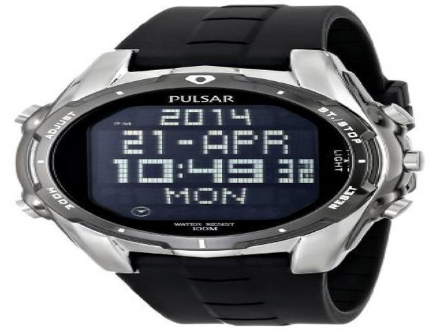pulsar quartz alarm chronograph timer