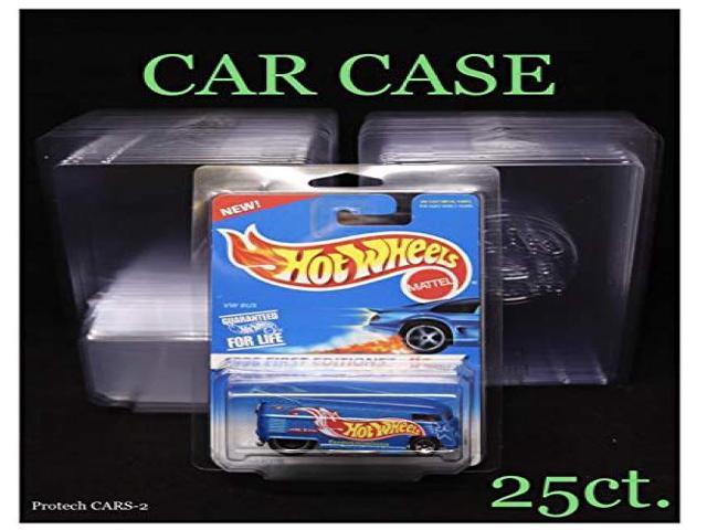 FREE SHIPPING!!! 25ct NEW Hot Wheels Car Case by PROTECH Bundle 2pc plastic 