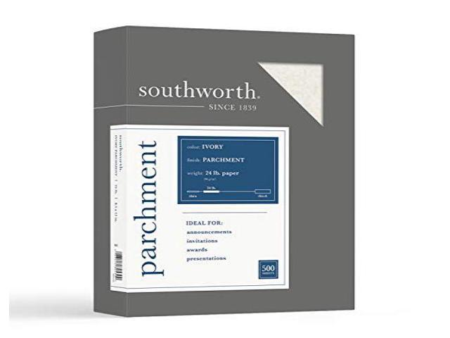southworth fine parchment paper, 24 lb , ivory, 500 sheets 984c ...