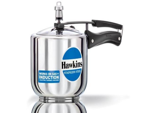 Hawkins Model B 33 3 L Tall Stainless Steel Pressure Cooker Small