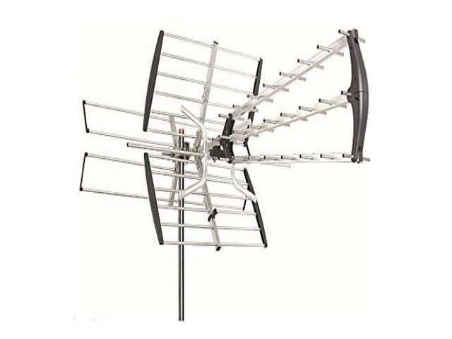 Leadzm Outdoor HD TV Antenna Amplified 1080P 150Miles with Mount Pole UHF