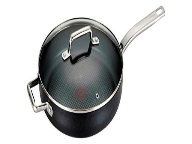 2.5 QT, Silver Glass Lid with Steam Hole Induction Bottom Ultra Non-Stick Stone Finish Extra Thick Gauge By Unity Professional Forged Aluminium Casserole