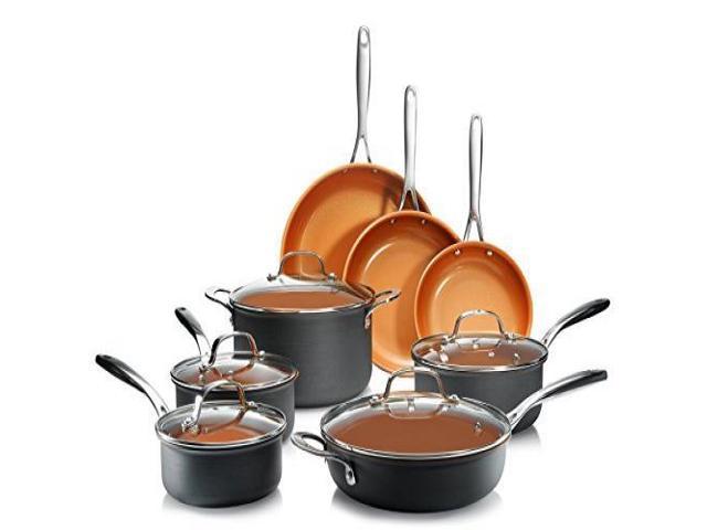 Gotham Steel Professional Hard Anodized Pots And Pans 13 Piece