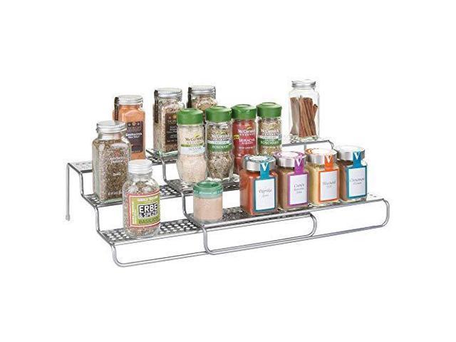 Mdesign Adjustable Expandable Kitchen Wire Metal Storage Cabinet