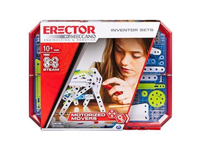 MECCANO Erector, Set 5, Motorized Movers S.T.E.A.M. Building Kit with Animatronics, for Ages 10 & Up