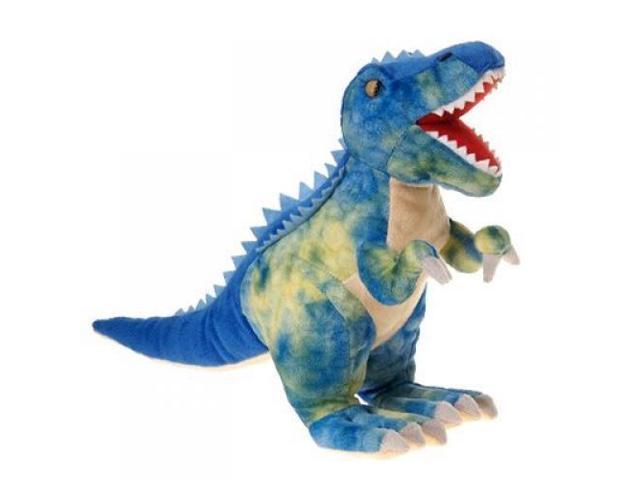 blue plush dinosaur