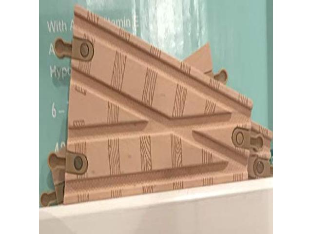 wooden train switch track