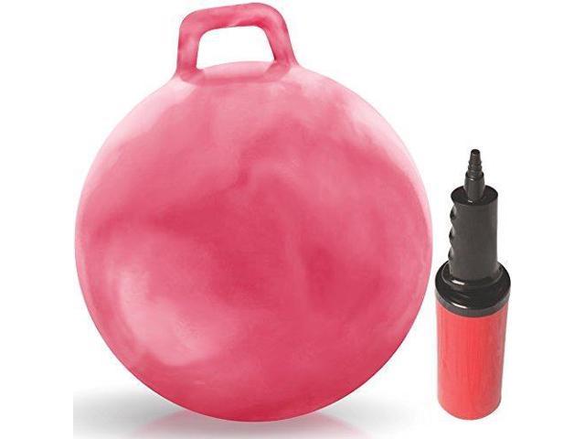 red bouncy ball with handle