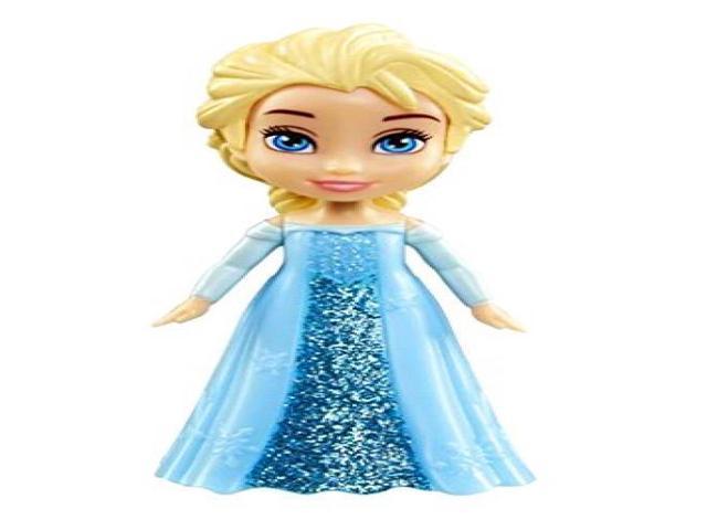  Disney Princess Poseable Elsa Movie Dress Mini Toddler Glitter  Frozen Doll 3 : Toys & Games