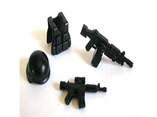 Brickarms Support Gunner Pack For Minifigures M249 Vest Helmet Newegg Com - m249 machine gun roblox