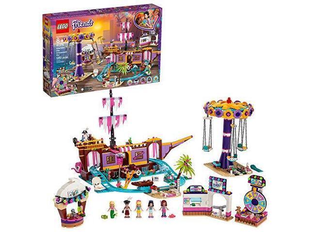 Photo 1 of LEGO Friends Heartlake City Amusement Pier 41375 Toy Rollercoaster Building Kit with Mini Dolls and Toy Dolphin Build and Play Set includes Toy Carousel Ticket Kiosk and more New 2019 1251