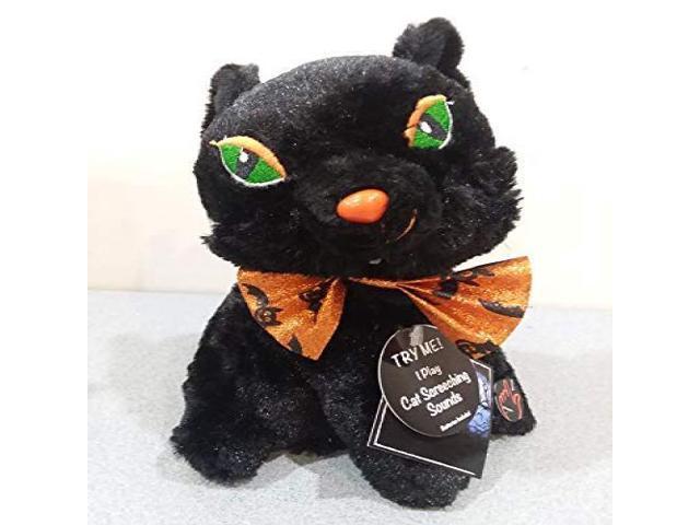 stuffed black cat halloween
